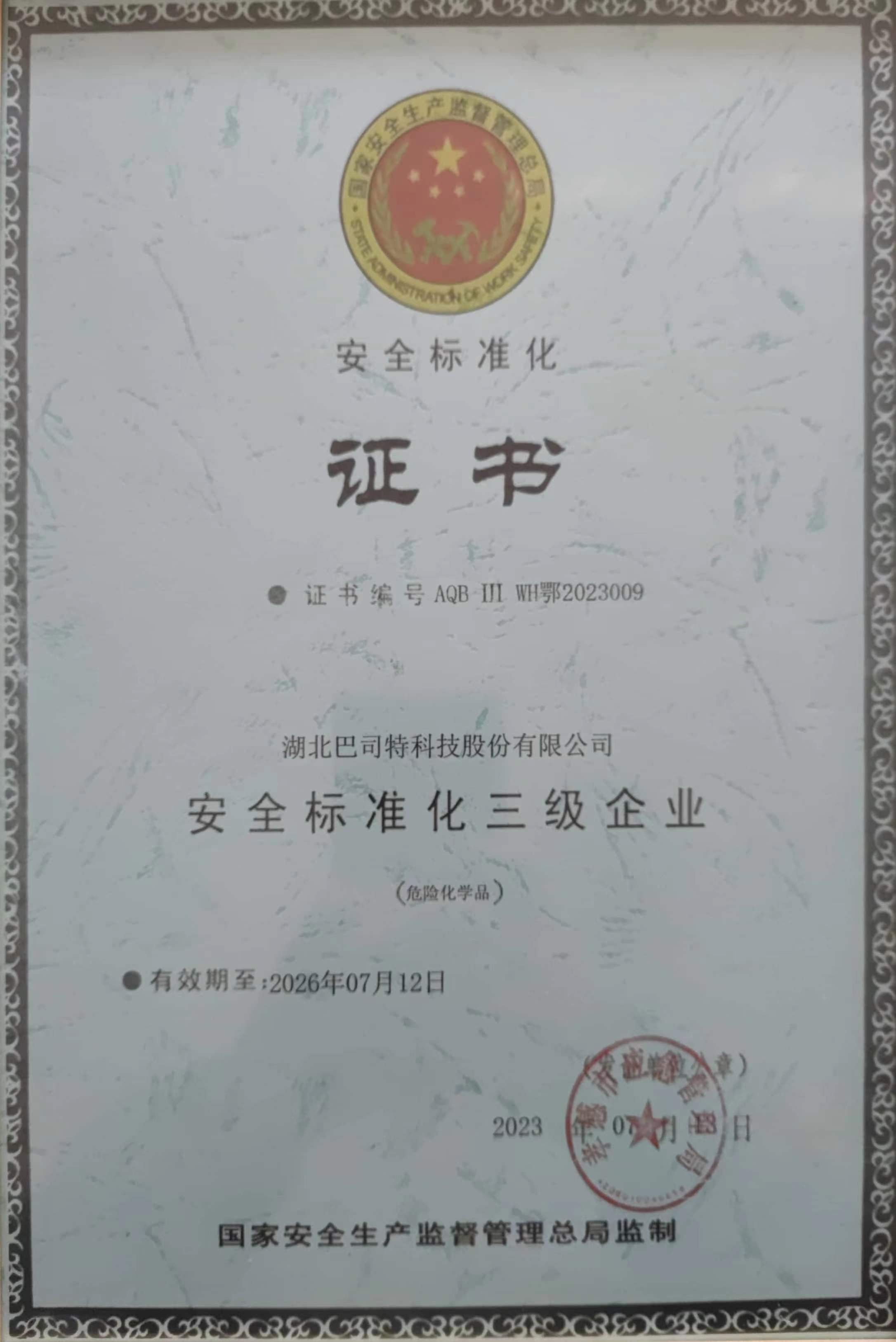 安全标准化三级